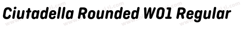 Ciutadella Rounded W01 Regular字体转换